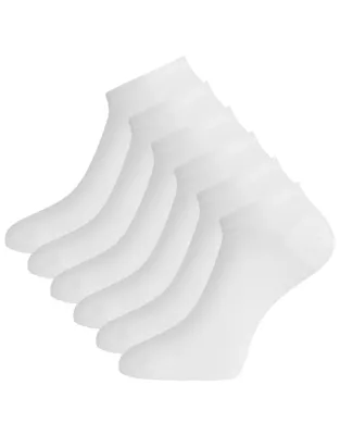 6-paar sneaker sokken DANI - Unisex - Multipack Bamboe enkelsokken voor dames en heren