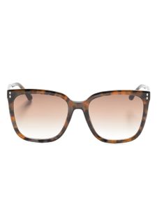 Isabel Marant Eyewear lunettes de soleil Thea à monture rectangulaire - Marron