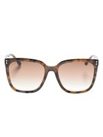 Isabel Marant Eyewear lunettes de soleil Thea à monture rectangulaire - Marron