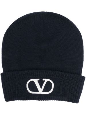 Valentino Garavani chapeau à détail VLogo Signature - Bleu