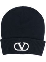 Valentino Garavani chapeau à détail VLogo Signature - Bleu Valentino Garavani chapeau à détail VLogo Signature - Bleu