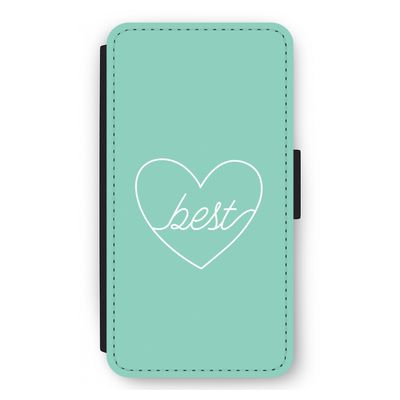 Best heart pastel: iPhone 12 mini Flip Hoesje