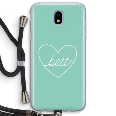 Best heart pastel: Samsung Galaxy J5 (2017) Transparant Hoesje met koord