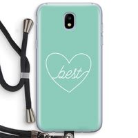 Best heart pastel: Samsung Galaxy J5 (2017) Transparant Hoesje met koord