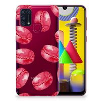 Samsung Galaxy M31 Siliconen Case Pink Macarons