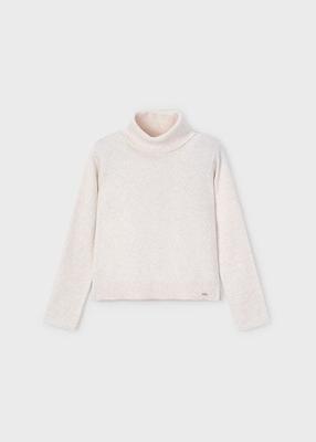 Mayoral winter sweater meisjes - zand - turtleneck - gebreid