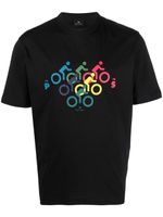 PS Paul Smith t-shirt en coton à imprimé Multibike - Noir - thumbnail