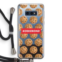 Koekerond: Samsung Galaxy S10e Transparant Hoesje met koord