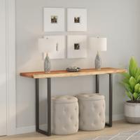 Tafelblad rechthoekig natuurlijke rand 160x40x2,5 cm acaciahout