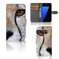 Samsung Galaxy S7 Edge | Telefoonhoesje | Met pasjeshouder | Cheetah