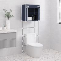 Toiletrek 2-laags 56x30x170 cm ijzer blauw