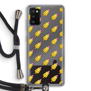Waterijsjes: Samsung Galaxy A41 Transparant Hoesje met koord