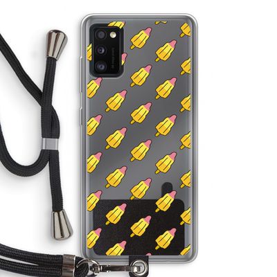 Waterijsjes: Samsung Galaxy A41 Transparant Hoesje met koord