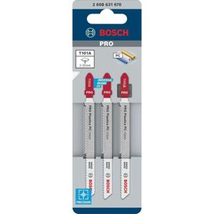 Bosch Professional T101A Decoupeerzaagblad PRO Plastics PC clean VE=3 - 2608631670
