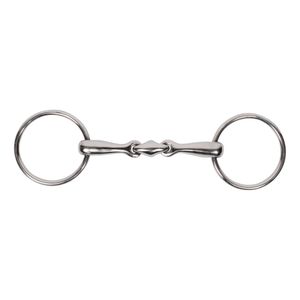 Pagony dubbel gebroken watertrens 14mm zilver maat:11.5cm