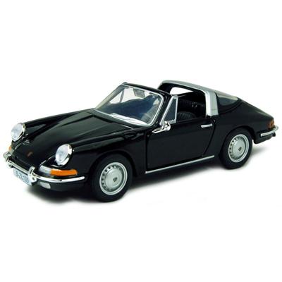 Modelauto Porsche 911 - B Targa - Cabriolet - 1967 - zwart - schaal 1:32 - modelauto speelgoed Modelauto Porsche 911 - B Targa - Cabriolet - 1967 - zwart - schaal 1:32 - modelauto speelgoed