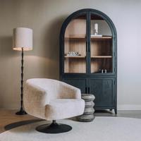 Tower Living Draaifauteuil 'Barga' kleur Off White