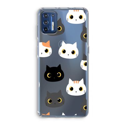 Katten: Motorola Moto G9 Plus Transparant Hoesje