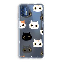Katten: Motorola Moto G9 Plus Transparant Hoesje