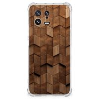 Stevig Telefoonhoesje voor Xiaomi 13 Wooden Cubes