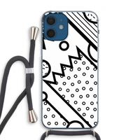 Pop Art #4: iPhone 12 Transparant Hoesje met koord