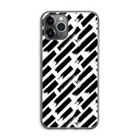 Zwarte vegen: iPhone 11 Pro Max Transparant Hoesje