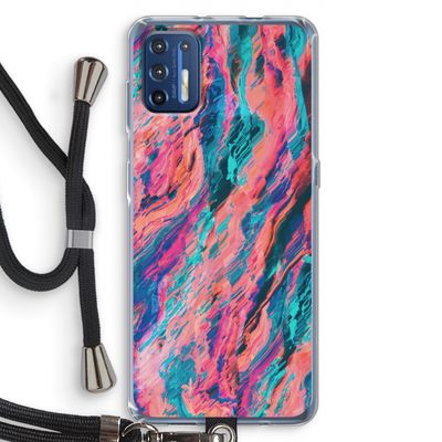 Electric Times: Motorola Moto G9 Plus Transparant Hoesje met koord
