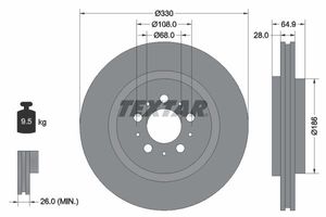 Remschijf 92178303