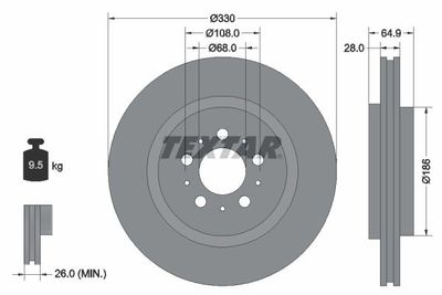 Remschijf 92178303
