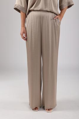 Nukus Josephine Pants Silky Broek 42 Dark Sand