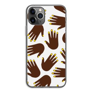 Hands dark: iPhone 11 Pro Transparant Hoesje