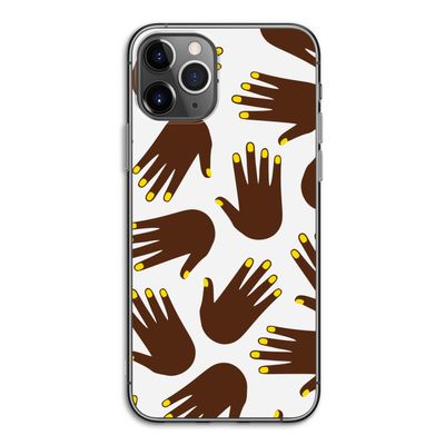 Hands dark: iPhone 11 Pro Transparant Hoesje