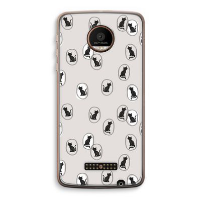 Miauw: Motorola Moto Z Force Transparant Hoesje