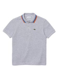 Lacoste Kids polo à col rayé - Gris