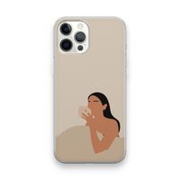 Fresh coffee: iPhone 12 Pro Max Transparant Hoesje
