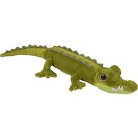 Pluche groene krokodil knuffel 60 cm speelgoed - thumbnail