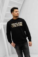 Versace Jeans Couture Logo Sweater Heren Zwart/Goud - Maat S - Kleur: GoudZwart | Soccerfanshop