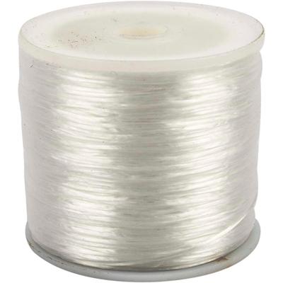 Creativ Company Elastisch koord, plat, dikte 1 mm, 100 m/ 1 rol