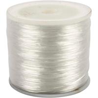 Creativ Company Elastisch koord, plat, dikte 1 mm, 100 m/ 1 rol