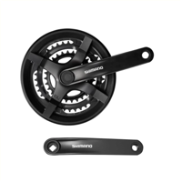 Shimano crankstel fc-ty301, 6/7/8-speed, 48/38/28t