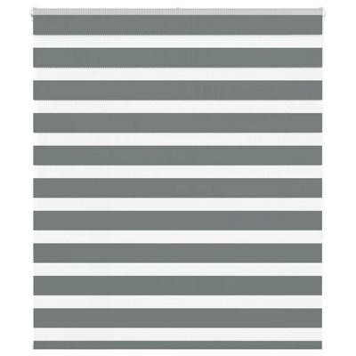 Zebra rolgordijn 120x150 cm stofbreedte 115,9 cm donkergrijs