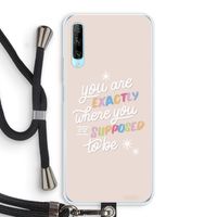 Right Place: Huawei P Smart Pro Transparant Hoesje met koord