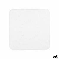 Antislipmat voor in de douche Wit PVC 53 x 52,5 x 1 cm (6 Stuks)