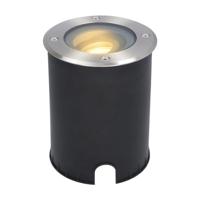 Lilly LED Grondspot - Dimbaar - Kantelbaar - GU10 - Rond - 2700K warm wit - 4 Watt 345 lumen - IK10 - RVS - IP67 waterdicht