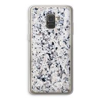Gespikkelde marmer: Samsung Galaxy A8 (2018) Transparant Hoesje