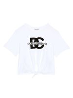 Dolce & Gabbana Kids t-shirt à imprimé DG - Blanc - thumbnail