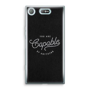 Capable: Sony Xperia XZ1 Compact Transparant Hoesje