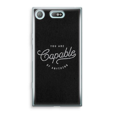 Capable: Sony Xperia XZ1 Compact Transparant Hoesje