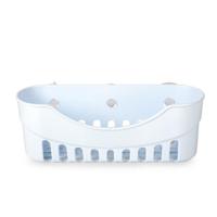 Badkamerorganizer - met zuignappen - wit - 31 x 10 x 11 cm - bakje Badkamerorganizer - met zuignappen - wit - 31 x 10 x 11 cm - bakje