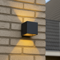 Lumo Cube Zwart - Wandarmatuur zonder lichtbron - Excl 1xG9 - IP65